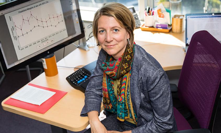 Ulrike Muench, assistant professor at the UCSF School of Nursing, led one of the first studies on NPs' opioid prescribing habits. (Photos by Elisabeth Fall)