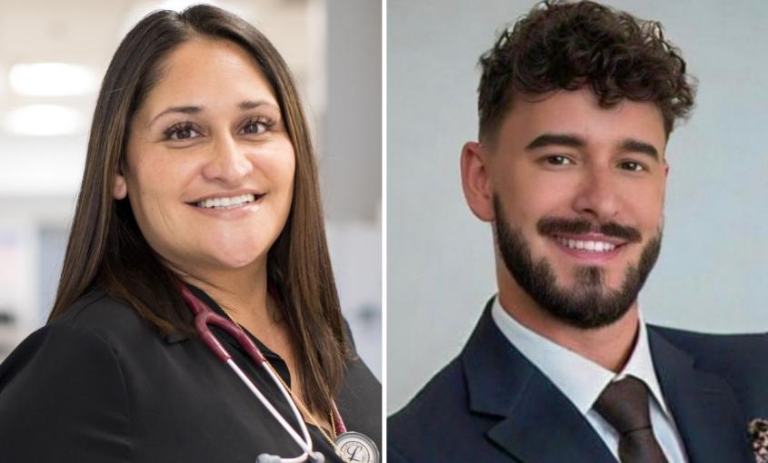 Liz Castillo and Athen Kegler